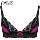 Мужской Эротический бюстгальтер нижнее белье Sissy, топ с регулируемыми бретелями-спагетти, Цветочная кружевная отделка, без подкладки, горячий сексуальный бюстгальтер, топы