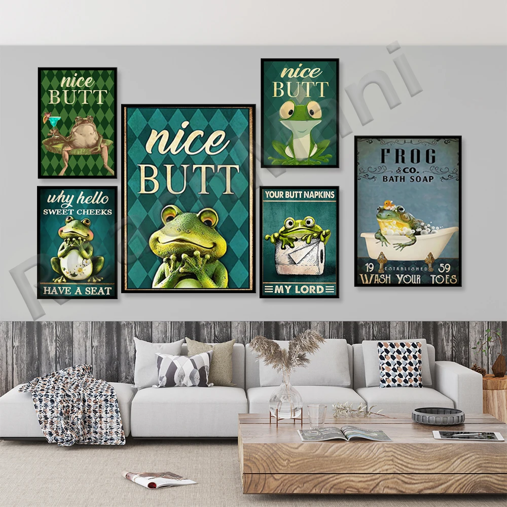 

Frog Print, Frog Poster, Frog Wall Art, Frog Lovers Gift, Funny Frog Decor