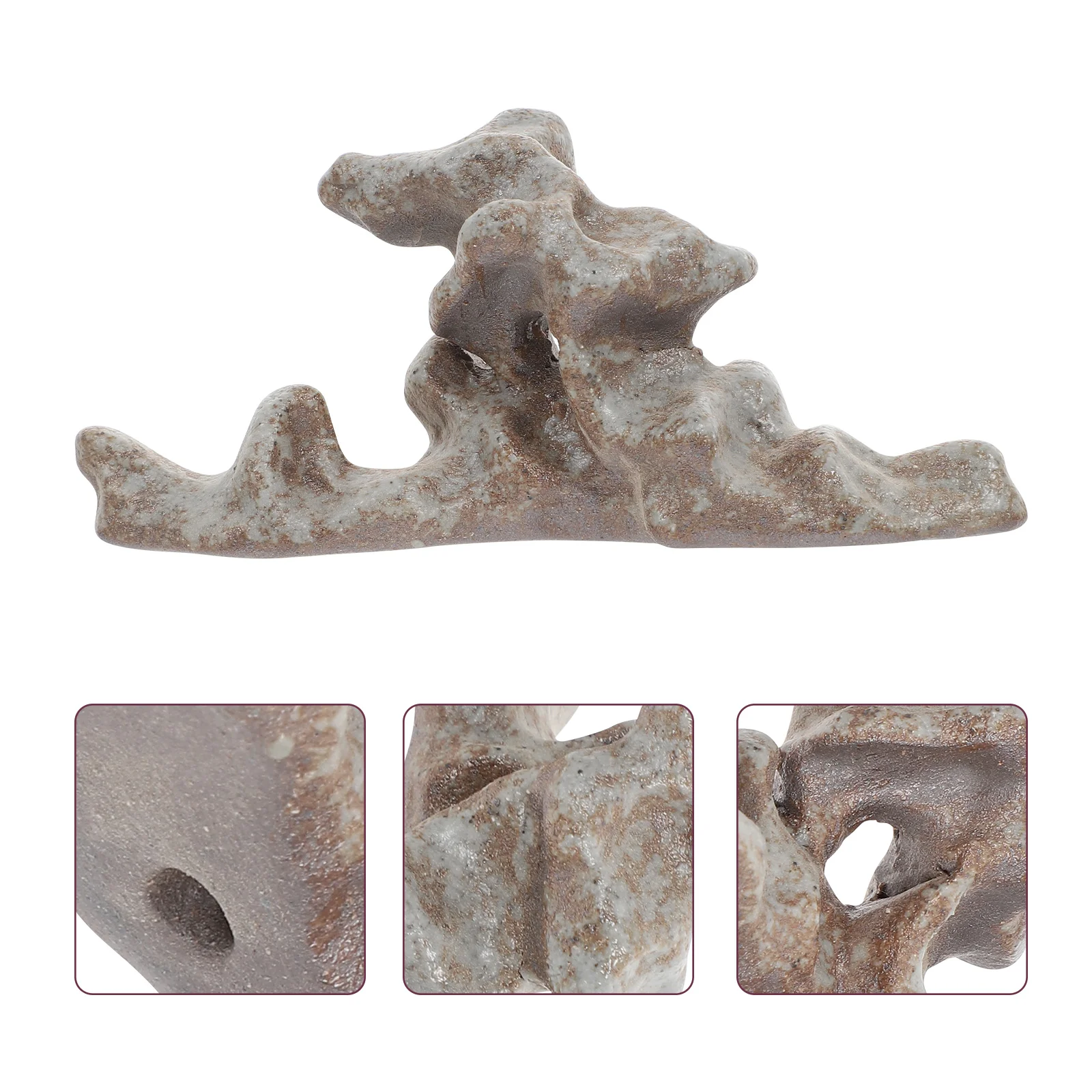 

1Pc Practical Calligraphy Pen Holder Ceramic Chinese Brush Rack Ink Pen Stand
