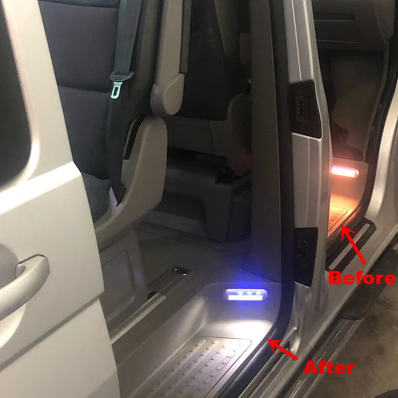 18x White Canbus Car interior Foot Step LED Bulb For VW Multivan Caravelle Transporter T5 T5.1 T6 | Signal Lamp