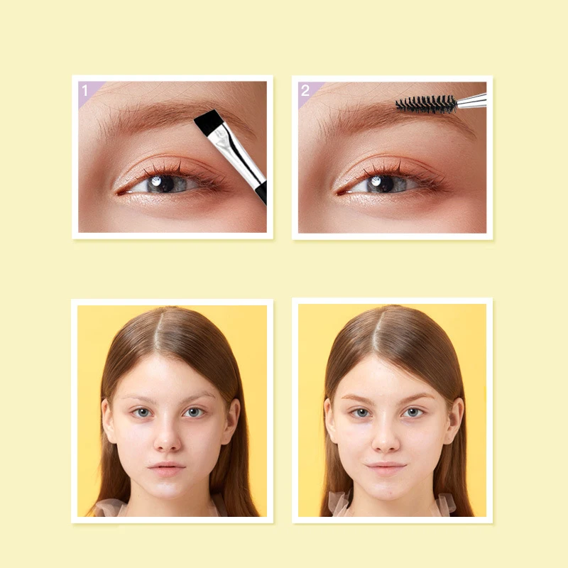 Портативные женские кисти для макияжа глаз лица косметические бровей инструмент