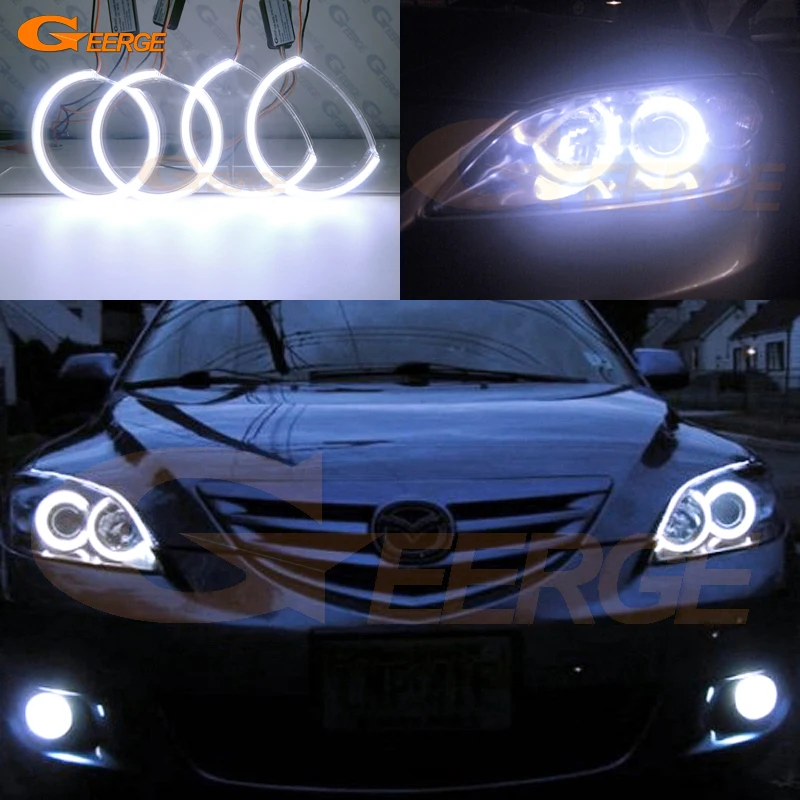 Для Mazda 3 mazda3 BK 2003 2004 2005 2006 2007 2008 отличный ультра яркий COB комплект светодиодов
