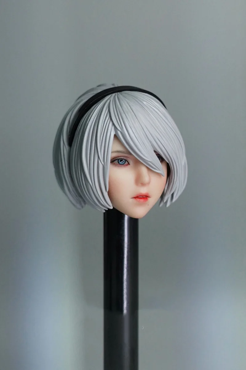 1/6 Женская фигурка аксессуары для кукол YoRHa No 2 тип B 2B скульптура головы подходит