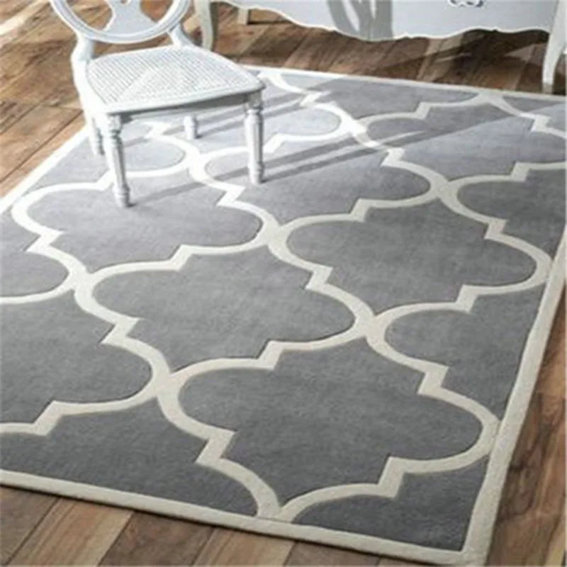 Large High Quality Handwoven Wool Carpets For Living Room Chinese Wool Carpet Bedroom Kids Rug Thick Plush Soft Floor Carpets