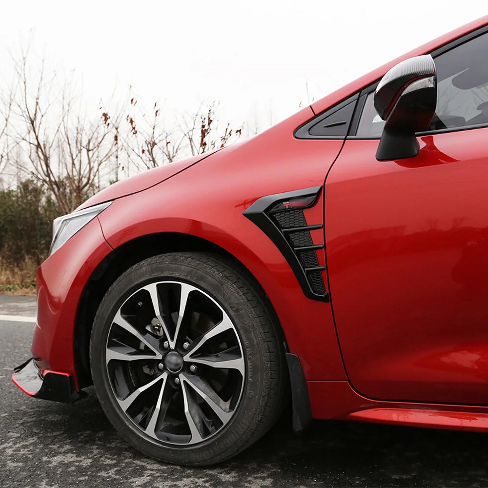 

Side Vent Fender for Toyota corolla altis Air Flow Sticker abs carbon fiber Intake Grille Auto Accessories 2019 2020