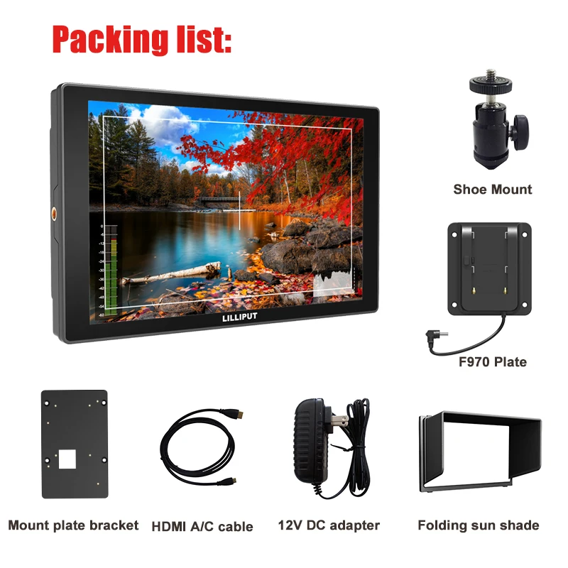 Полевой монитор для камеры LILLIPUT A11 1920x1200 SDI IPS 10 1 дюйма 4K HDMI совместим с