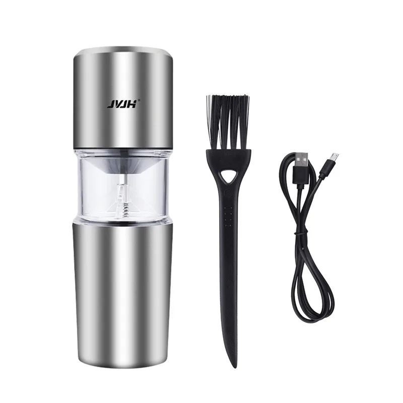 

Electric Coffee Grinder USB Rechargeable Mini Coffee Maker Nuts Beans Spices Grains Pepper Grinder Machine Portable Coffee Mill