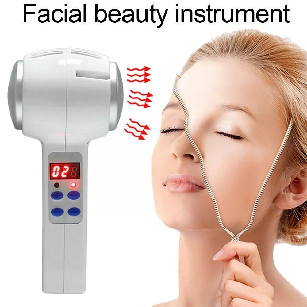 

Face Care Device Hot Cold Hammer Cryotherapy Blue Photon Facial Acne Treatment Beauty Massager Machine Skin Lifting Rejuven J7K3