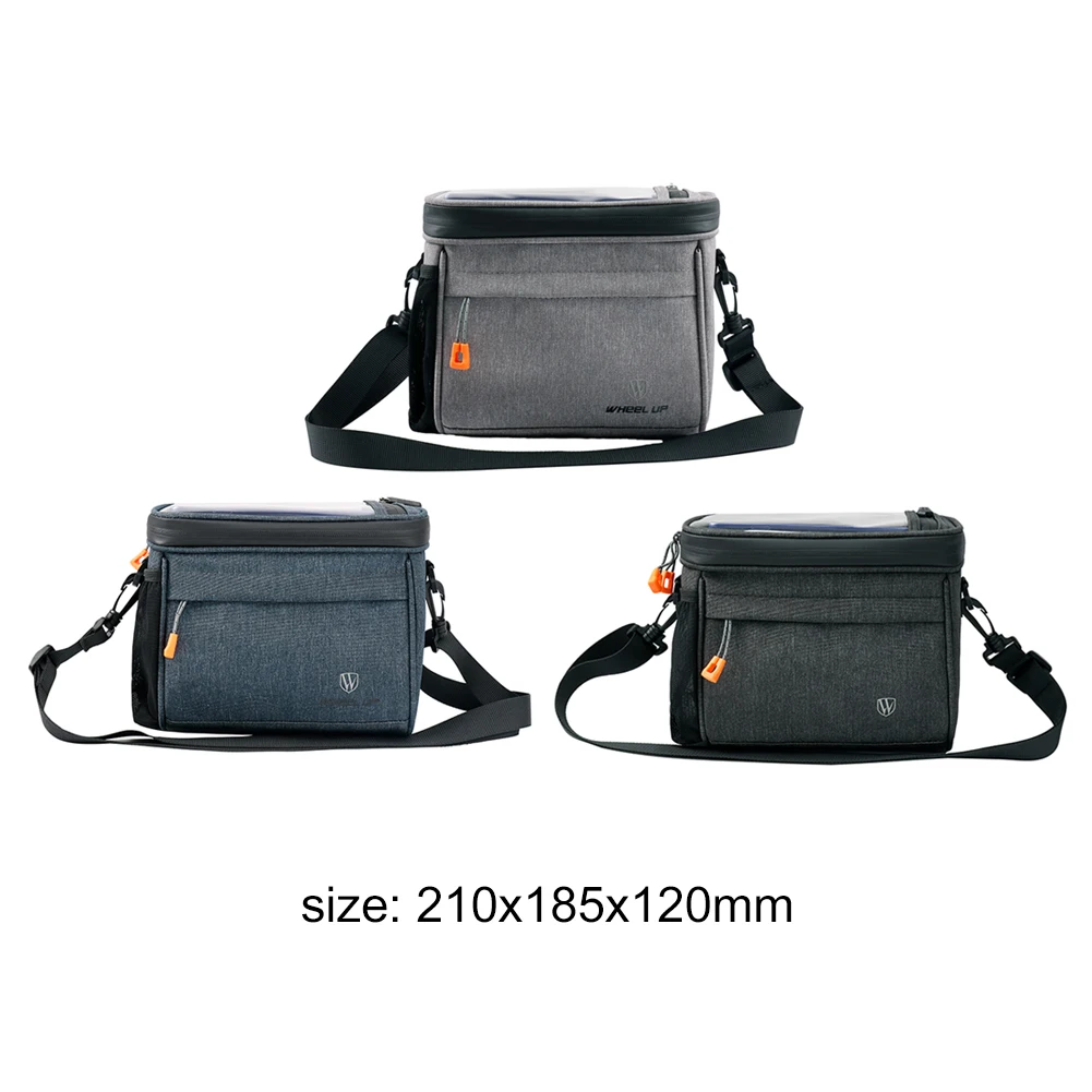 

WHEEL UP Bicycle Bag MTB Cycling Accessories with Rain Cover 4.2L Bicycle Handlebar Front Touch Screen Pannier Bags