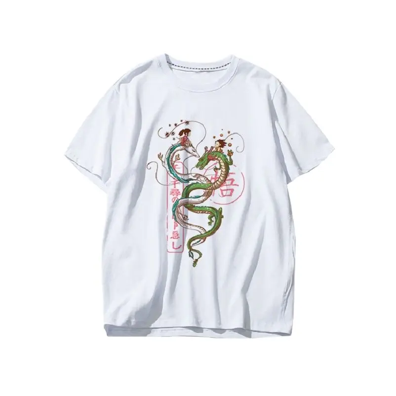 

Unisex Anime Cos Miyazaki Hayao Spirited Away ogino chihiro T-Shirt Tee T Shirt Nigihayami Kohakunushi T-Shirt Tee Tops
