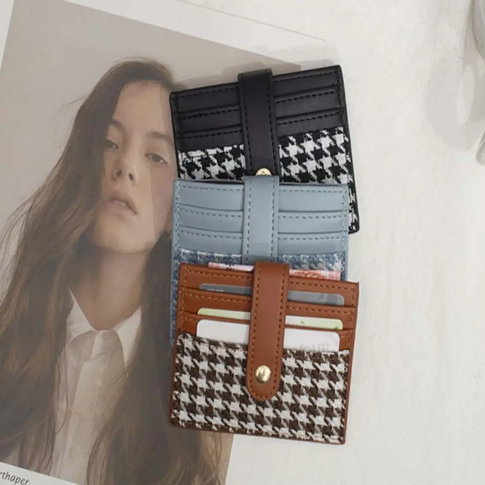 

Винтажный женский зажим для денег, Дамский кошелек из искусственной кожи с несколькими карманами для карт, кошелек с застежкой для кредитны...