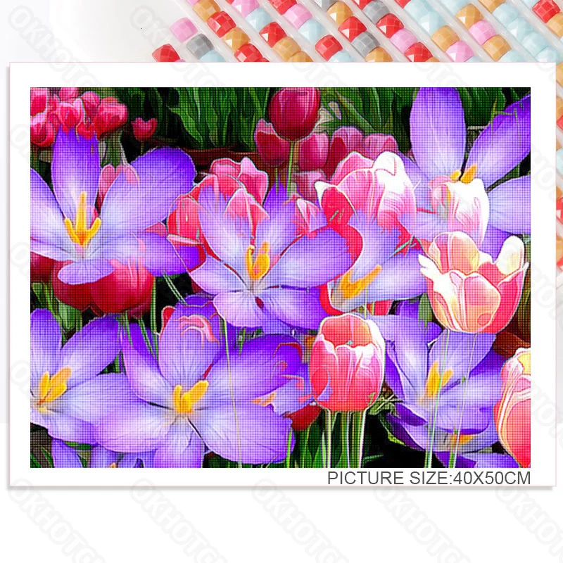

Diy Diamond Painting White Lotus In The Diamond Pond Home Decoration Handmade Mural Corridor Bedroom Bedside Painting