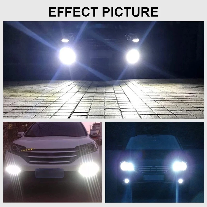 

H11B Led HeadLight Running Driving Light Bulbs Fog Lamps 10V-30V 12V 24V White 6000K 3030 SMD