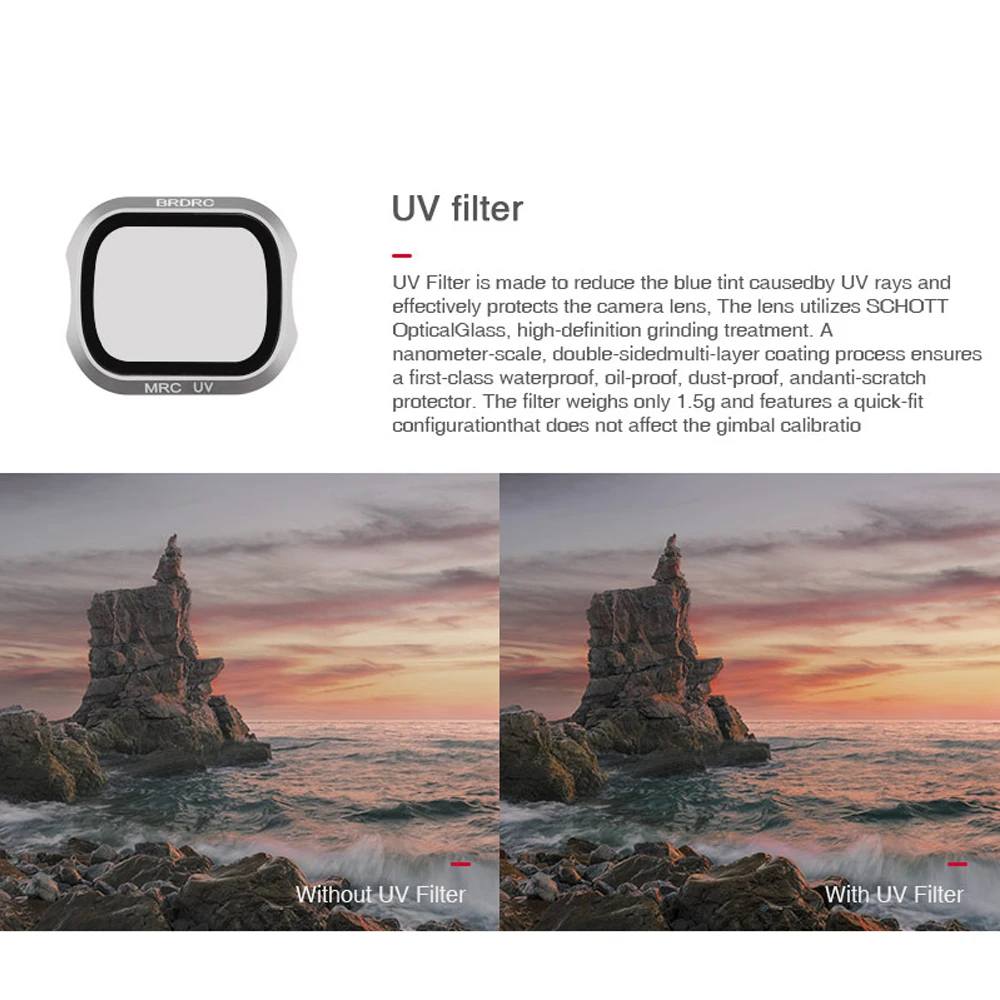 Фильтр объектива для DJI MAVIC 2 PRO Camera Filter UV CPL ND Set ND16 ND32 ND4 ND8 ND-PL Drone Accessories | Электроника