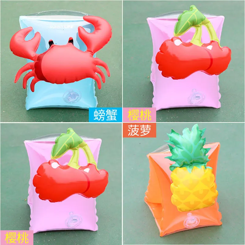 Детский Надувной Поплавковый рукав детский браслет круг Краб помогает плавать