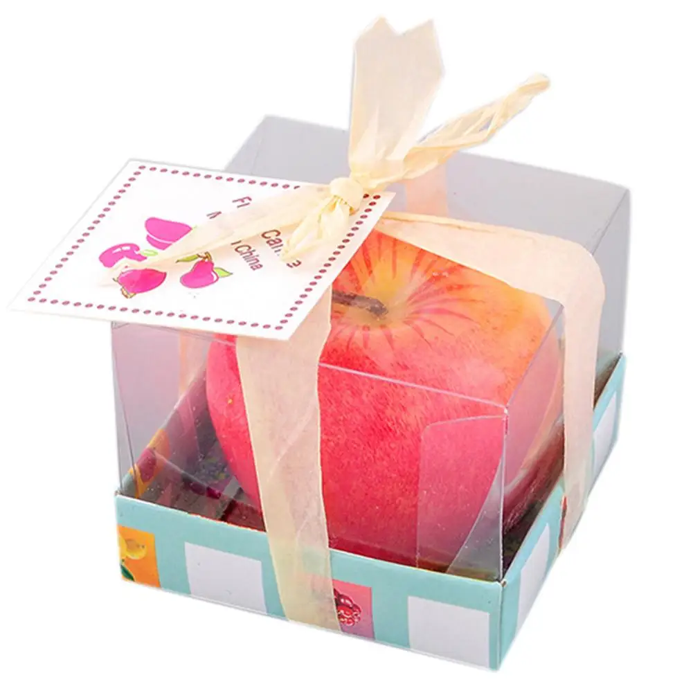 Ароматерапевтические свечи в форме красного яблока свадебный подарок украшение