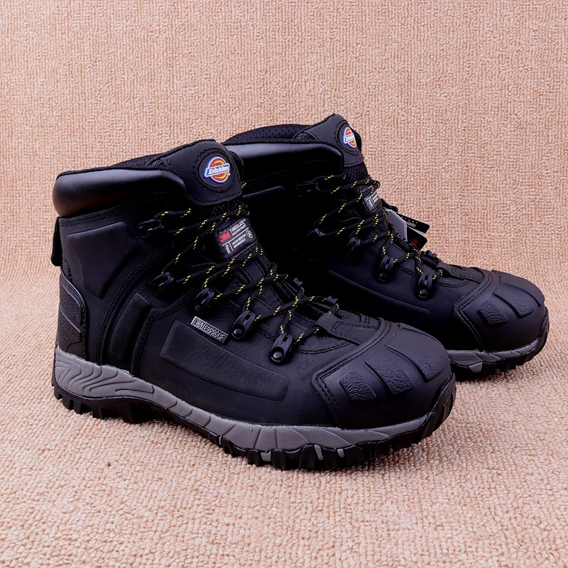 

Men`s Antistatic genuine leather steel toe 3M THINSULATE hiking boots male Oil-proof waterproof stab-proof Mens Working boots