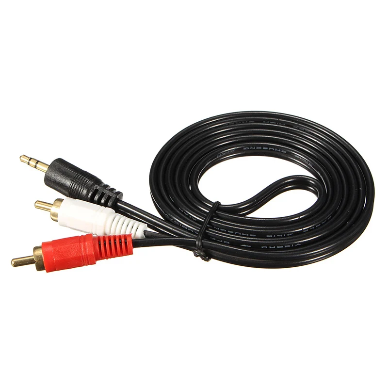 Кабель RCA SUOZUN аудиокабель 2RCA 3 5 разъем мм AUX кабель 1 м 2 для диджеев усилителей