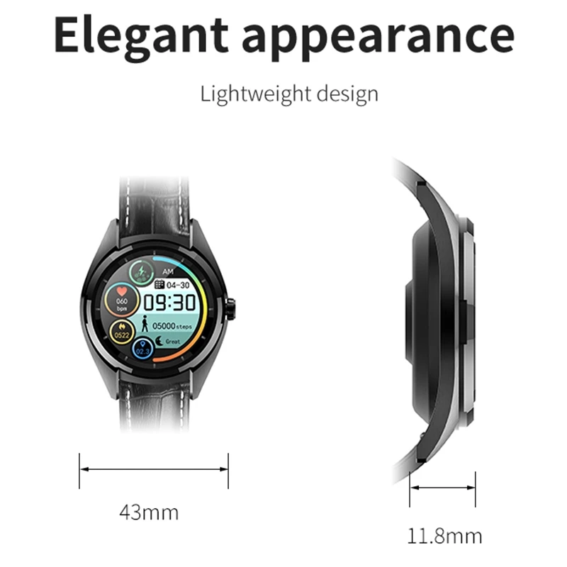 

Smart Watch Bluetooth Fitness Tracker with Heart Rate Monitor IP67 Waterproof Sports Watch for Android IOS