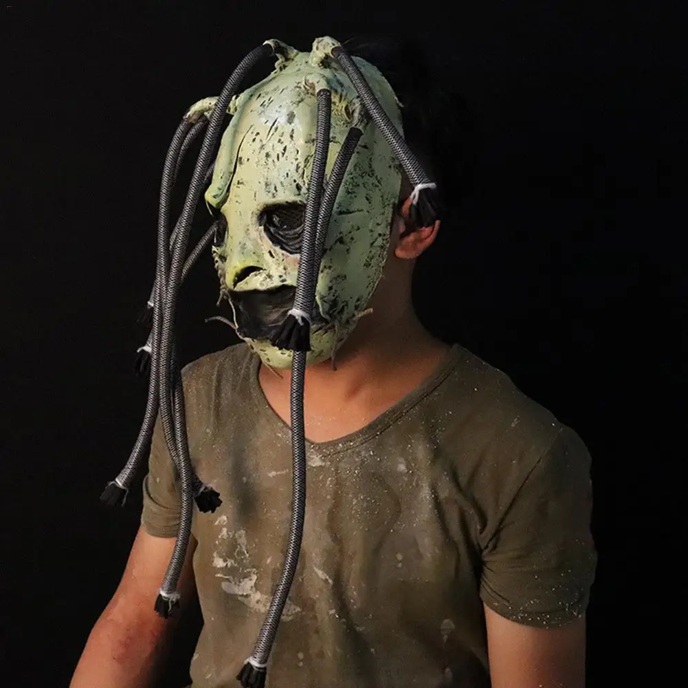 Маска Slipknot Horror Latex Grimace Tree маска монстра Реалистичная косплей реквизит для Хэллоуина