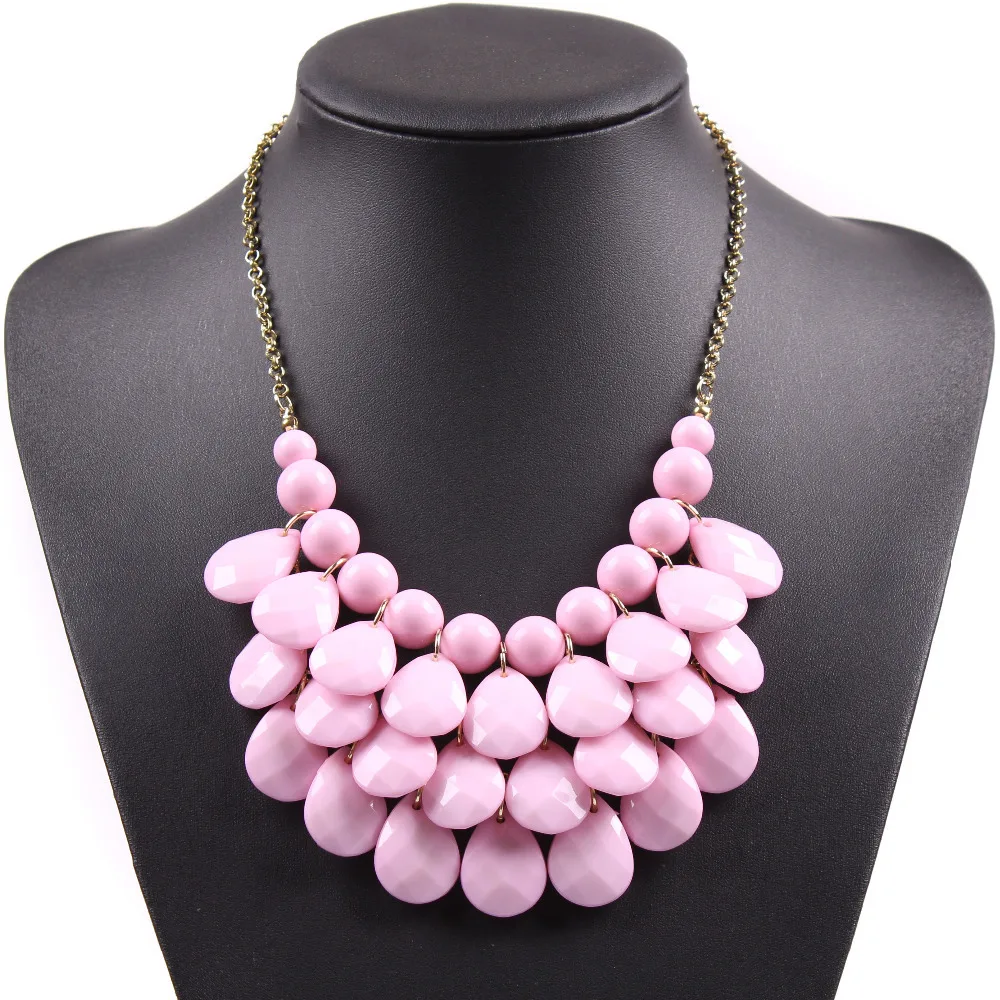 Ожерелье с пузырьками женское ювелирное изделие акриловое ожерелье из бисера