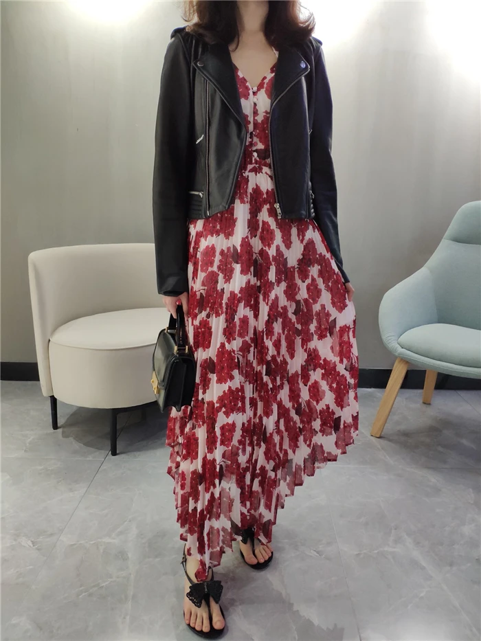 Женское длинное платье с великолепным принтом Осень-зима 2019 | Женская одежда