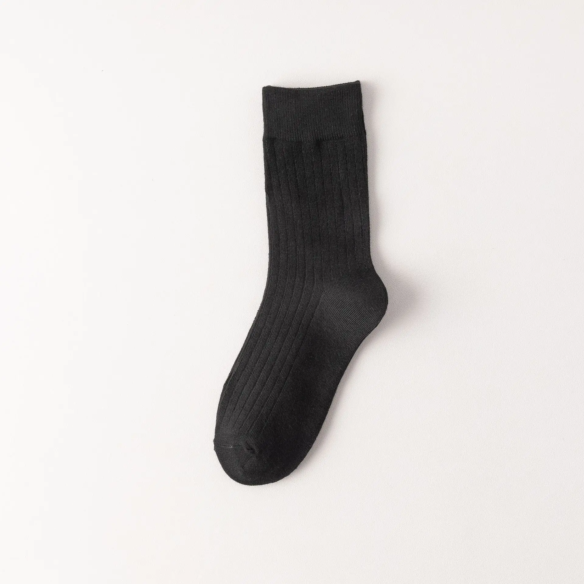 Autumn and Winter Socks Women's Solid Color Pile of Medium Tube Korean Japanese Style Woman Cotton Breathable Fashion Long Socks