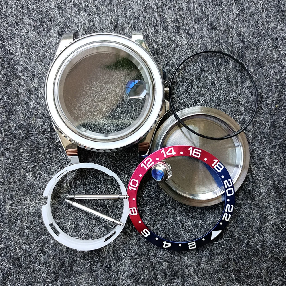 

Стильный чехол для часов из нержавеющей стали 40 мм, чехол для яхты с сапфировым зеркалом для 8215 8200 821A Mingzhu 2813, часовой механизм