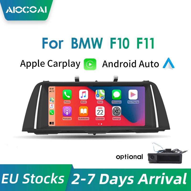 Apple CarPlay 10 25 дюйма беспроводной/проводной Android для BMW Series 5 F10 F11 F18 сенсорный