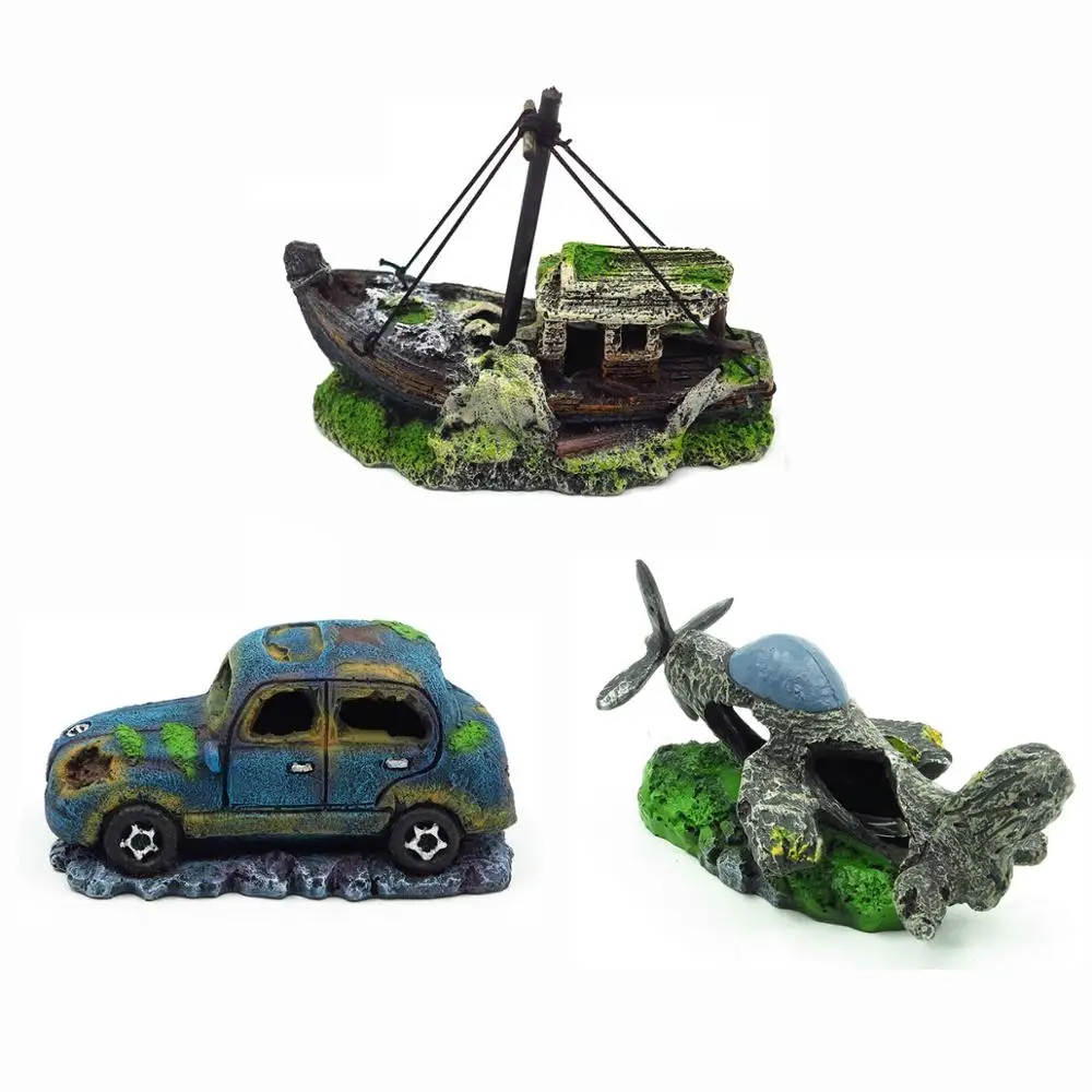 Новое поступление 3 стиля большой размер полимерное аквариумное украшение
