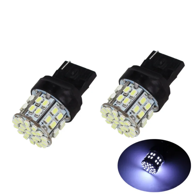 2 предмета W21/5 Вт 50SMD Автомобильный светодиодный стоп сигнал светильник T20 7443