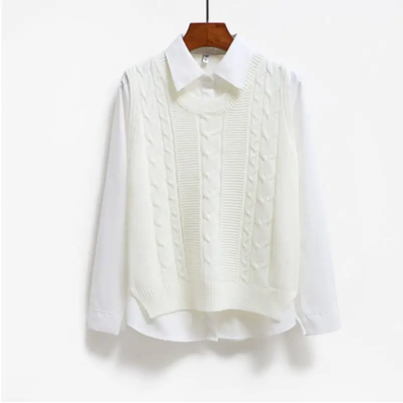 

Women Loose Knitted Sweater Sleeveless Women Sweater Vest Ladies V-Neck Pullover Tops Teenager Girls Waistcoat Female Outerwear