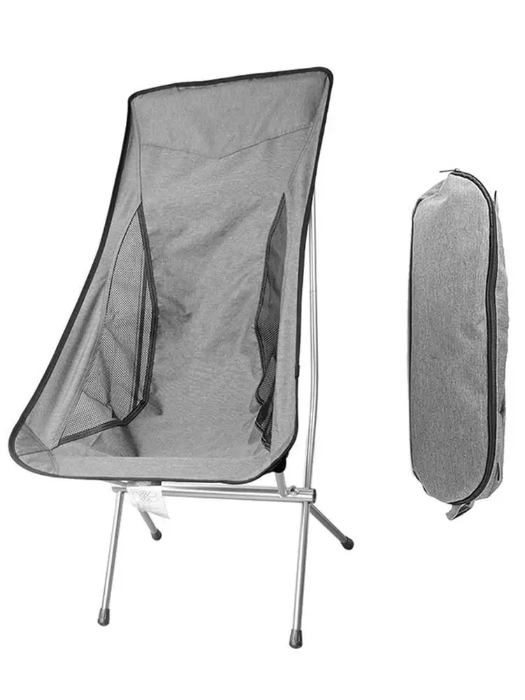 

Soft Portable Outdoor Fishing Chair Folding Comfortable Breathable Camping Beach Chair Fishing Backrest Seat with Storage Bag