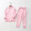 Spring And Autumn Children Clothing Sets For Toddler Boys And Girls Casual Zipper Cardigan + Pant 2-Piece Baby Kids Sportswear 6