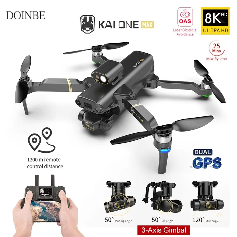 

DOINBE KAI ONE Pro GPS Drone 8K HD Camera 3-Axis Gimbal Professional Anti-Shake Aerial Photography Brushless Foldable Quadcopter