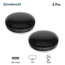 Zemismart 2 Pcs IR Bridge Google Home Alexa Echo Control for Infrared  Air-condition Fan TV Universal Remote Control