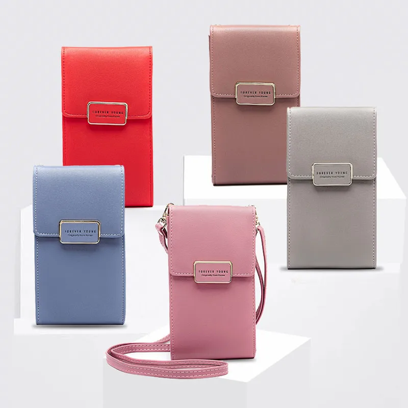 

Модная дизайнерская сумка на плечо для женщин, маленькие сумки через плечо, Дамские кожаные мини-сумочки, Женский кошелек с карманом для тел...