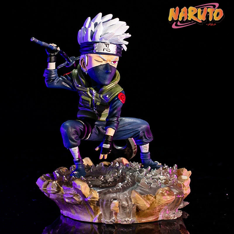 Фигурка из аниме Наруто версии Q темная фигурка хатакэ Какаси экшн-фигурка