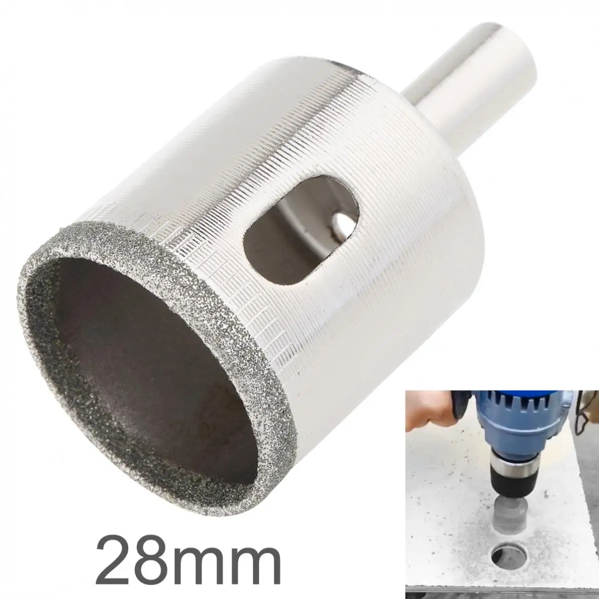 Набор сверл с алмазным покрытием комплект корончатых насадок 28 мм для дерева