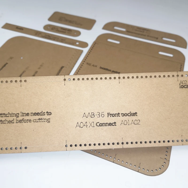 Кожа инструменты для мужчин талии Карманный держатель крафт бумажный трафарет