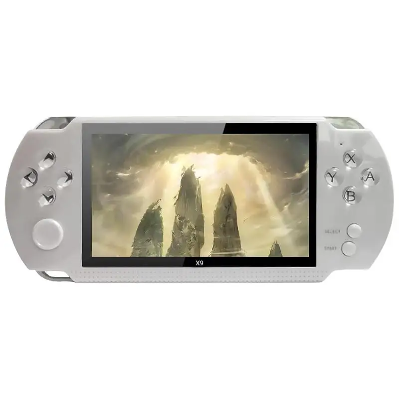 Белый CoolBaby X9 портативная игровая консоль 8GB Видео игровой плеер Поддержка 8 бит/16 бит/32 бит встроенный 300 игр ретро-консоль для детей и взрослых - Цвет: Белый
