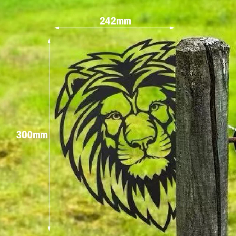 

Metal Peeping Animal Balcony Yard Decorative Metal Garden Art Hanging Ornaments Metal Ironwork Outdoor Patio Ornaments