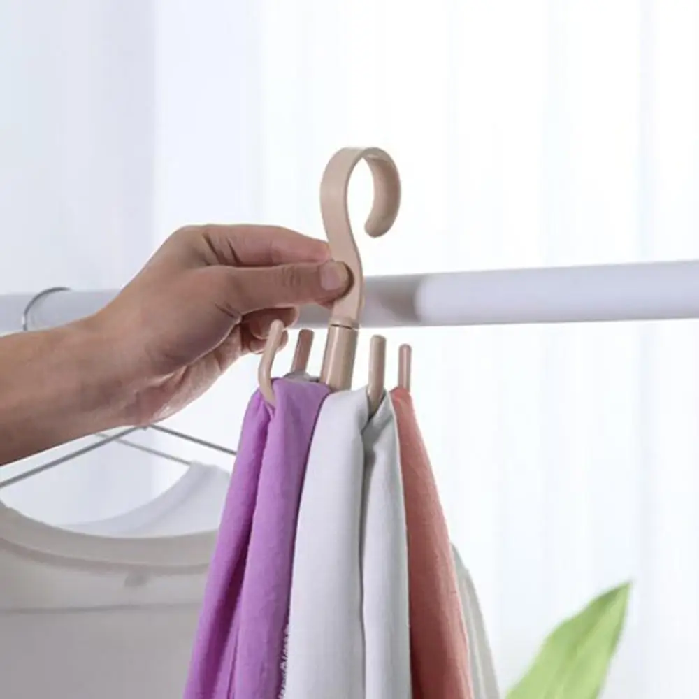 Вращающийся на 360 градусов 4 крючка органайзер для шкафа вешалка одежды держатель