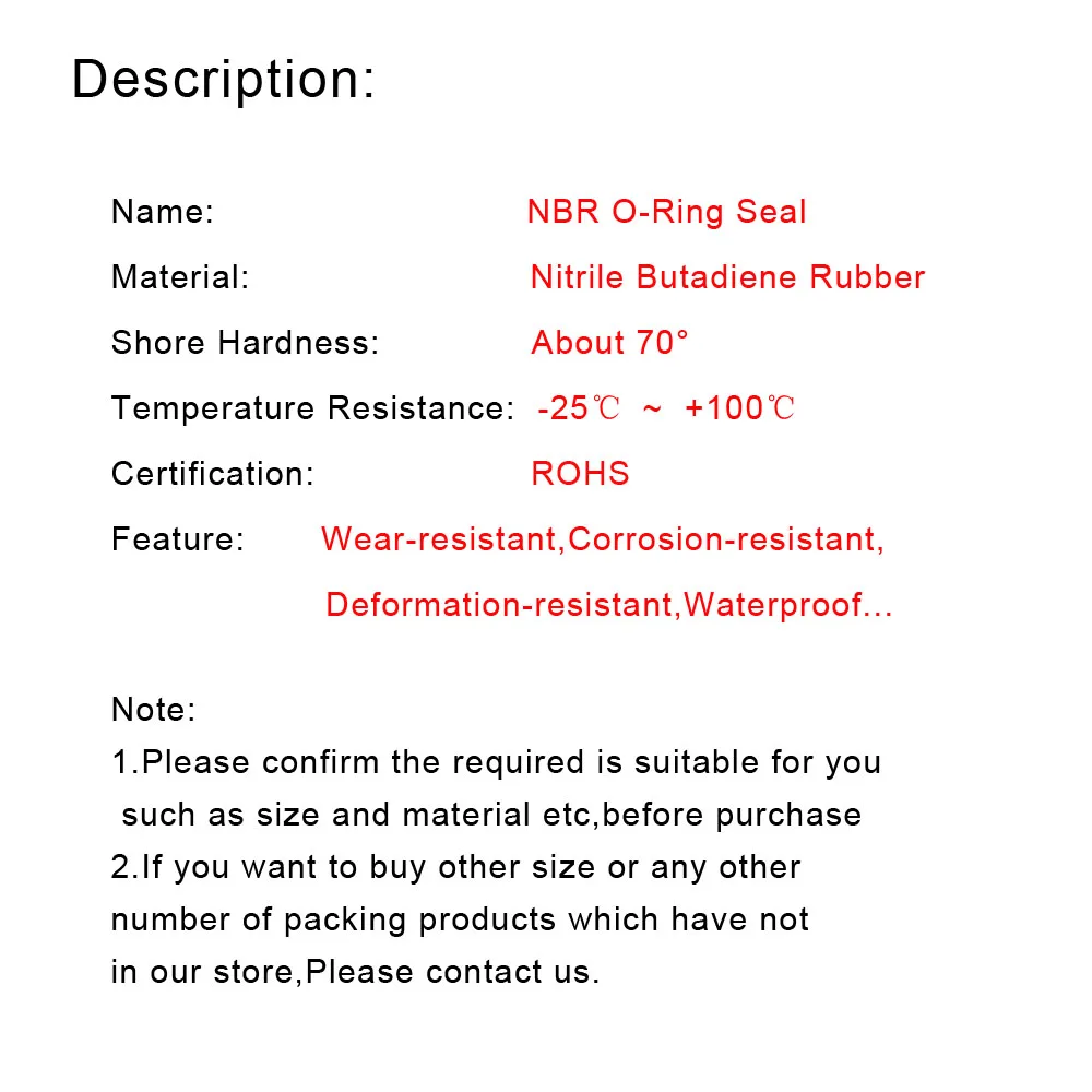 10 шт. уплотнительные кольца NBR толщина/полоса CS 1 8 мм нитриловая бутадиеновая