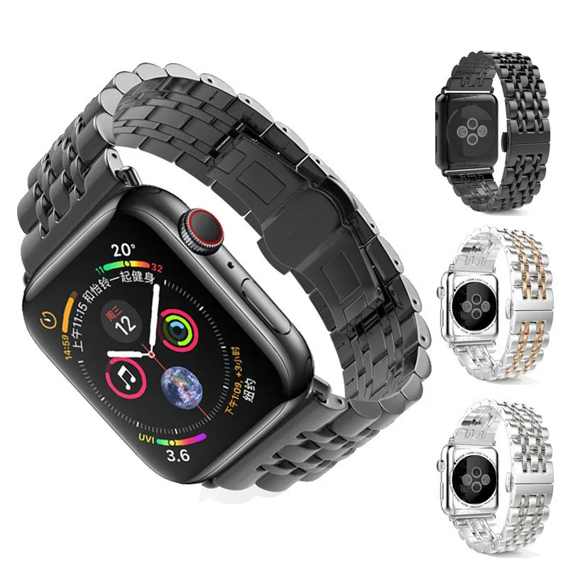 Металлический ремешок iwatch 4 44 мм 42 для серии 3 2 1 apple watch 0000et 40 38 iphone погремушка ремня