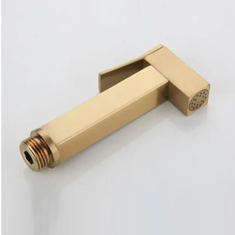 

Bidet Faucet Sprayer Set for Toilet Brass Hand Held Sprayer Gold Shattaf Portable Bidet Sprayer with Hose Bathroom Accessories
