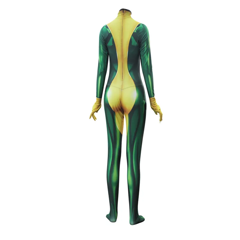 

Movie X-Men Rogue Cosplay Costumes Adult Endgame Superhero Zentai Jumpsuits Spandex Halloween Costumes Party for Women Kids