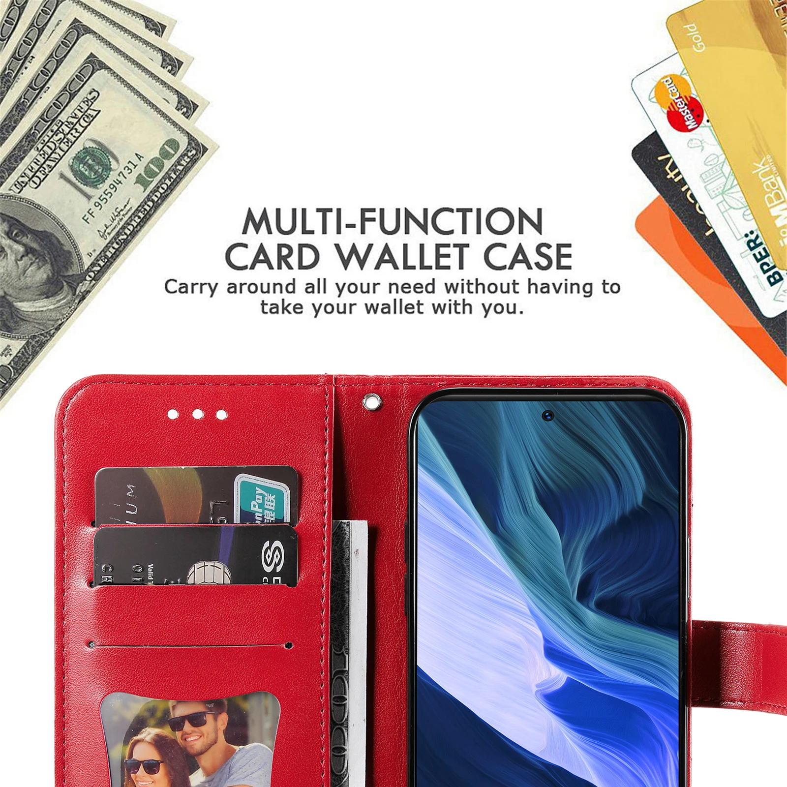 fashion embossed flip leather wallet phone case for infinix hot 10 9 pop 2 tecno spark 6 5 camon 15 note 8 10 card slots cover free global shipping
