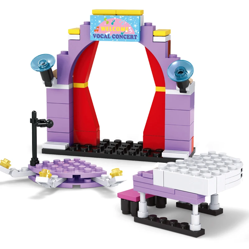 AUSINI строительные блоки Вокальный концерт модель подарочный набор для девочек