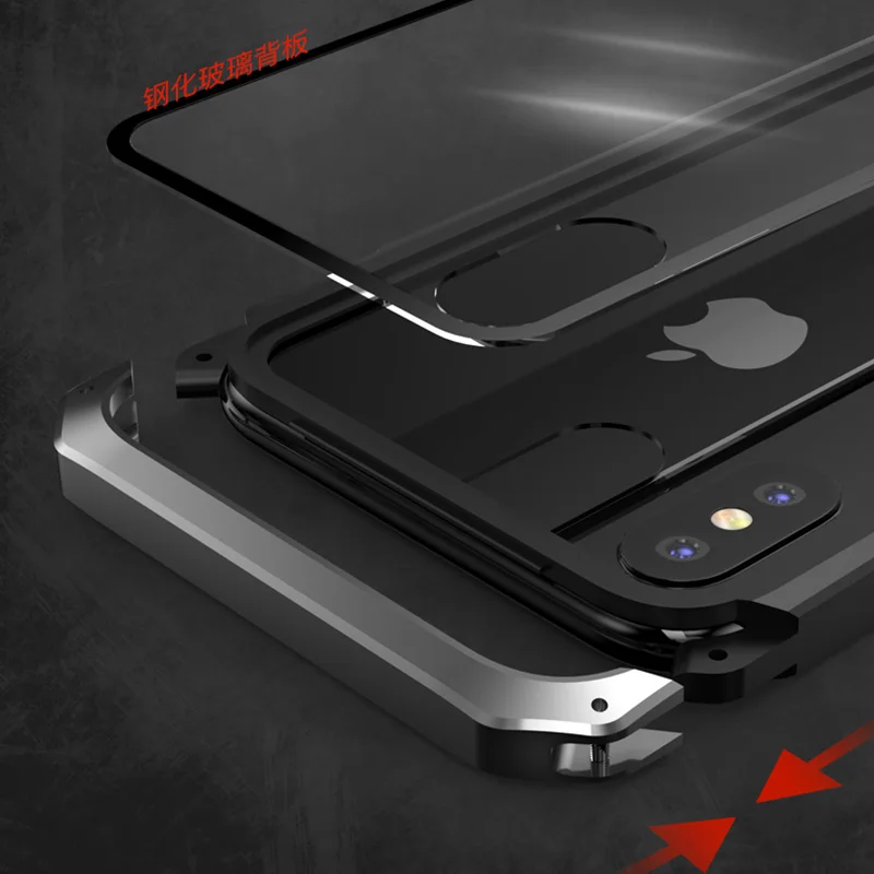 Чехол-накладка для IPhone 11 Pro MAX Xs X XR из прозрачного стекла | Мобильные телефоны и